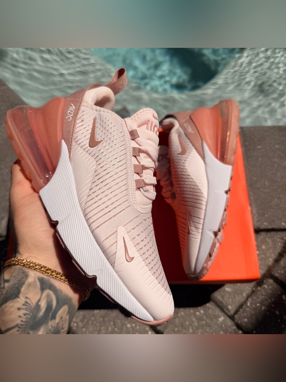 NIKE AIR MAX 270 POMEGRANATE PINK WOMEN’S SIZE 5 NEW HJ3222-600